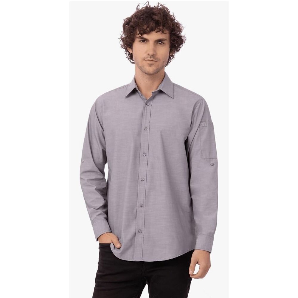 Chef Works Men's Chambray Shirt -3XL